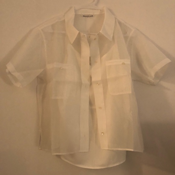 Women’s White Button Down Blouse - Picture 3 of 9